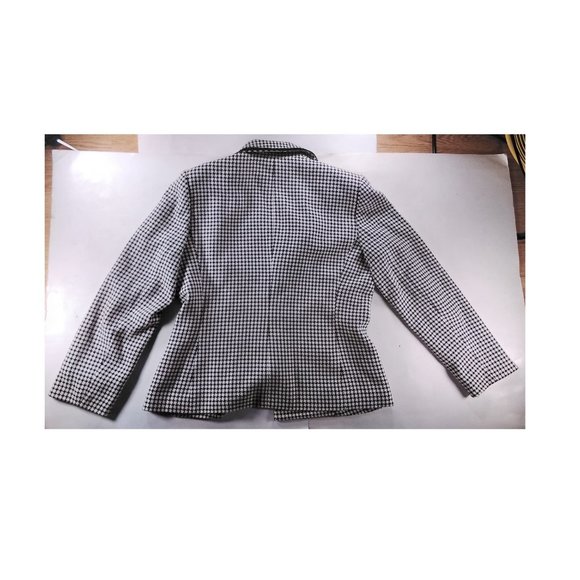 Evan-Picone Long-Sleeve Suit Adults Size 10 Black and White Suit Blazer Jacket - Picture 6 of 6